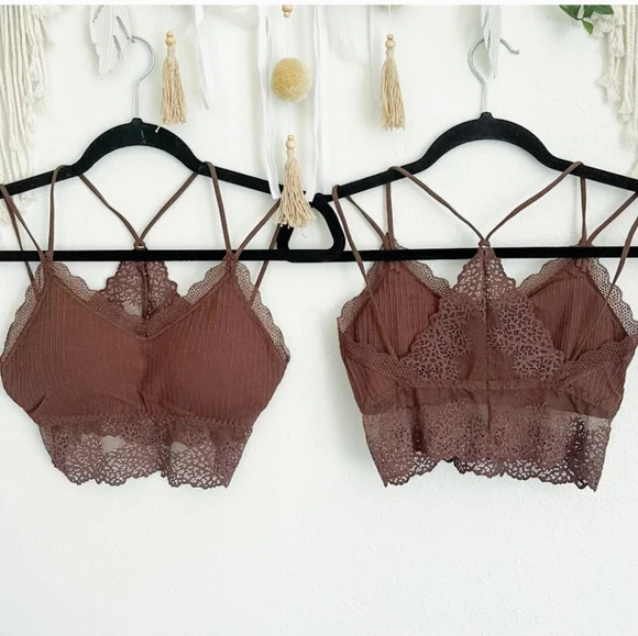 BOUTIQUE LACE RACERBACK BRALETTES - Picture 6 of 6